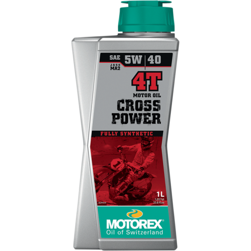 Huile Motorex 100% Synthétique Cross Power 4T||Motorex 100% Synthetic Cross Power 4T Oil