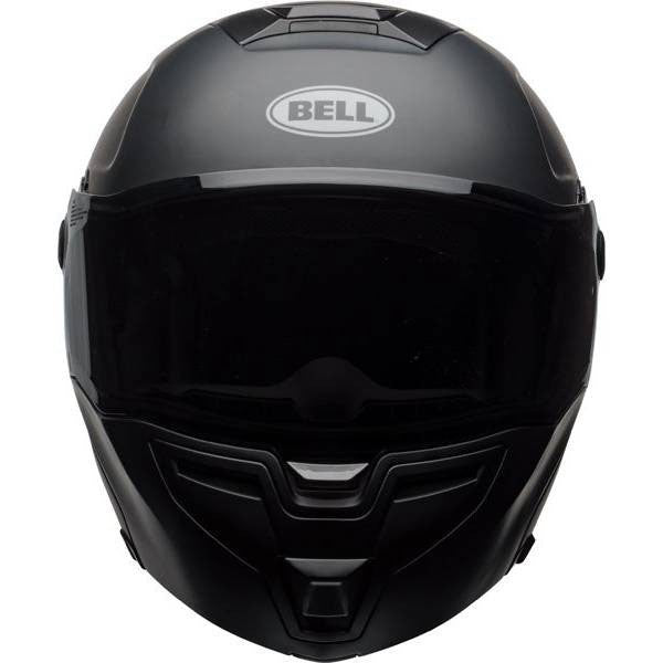 Casque Modulaire de Moto SRT Noir Mat de face