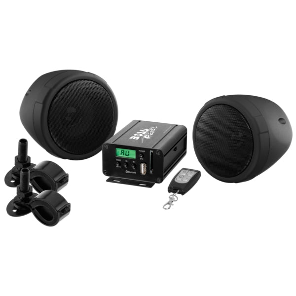 Haut-parleur imperméable 600W Noir||Audio 600W Waterproof Black Speaker