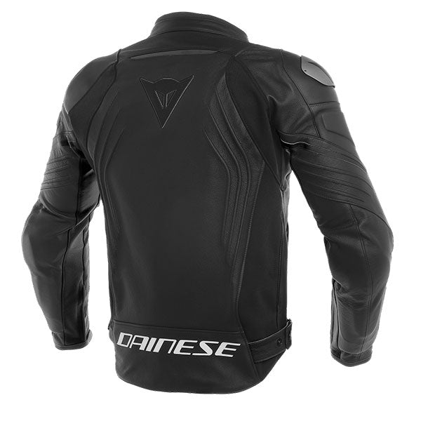 Manteau en Cuir Racing 3 Noir de Dos