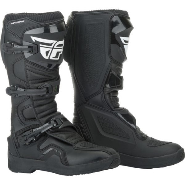 Bottes de Motocross Maverik LT Noir/Blanc en paire