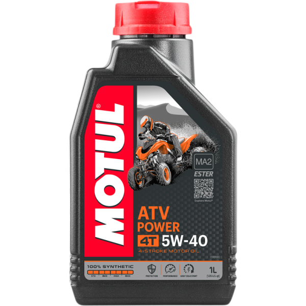 Huile Motul 5w40 100% Synthétique ATV Power||Motul 5w40 100% Synthetic ATV Power Oil