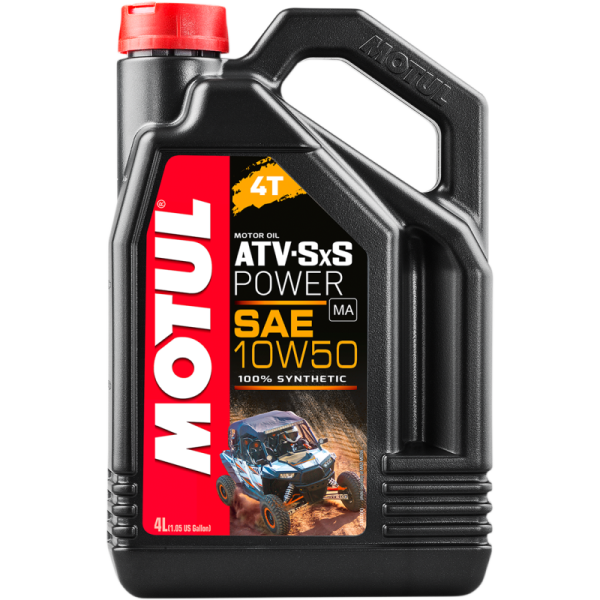 Huile Motul 10w50 100% Synthétique ATV/SxS||Motul 10w50 100% Synthetic ATV/SxS Oil