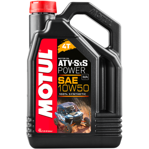 Huile Motul 10w50 100% Synthétique ATV/SxS||Motul 10w50 100% Synthetic ATV/SxS Oil