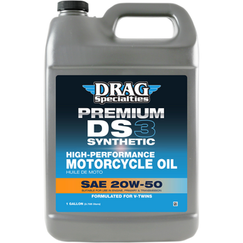 Huile à moteur de Moto DS3 Premium entièrement Synthetic 20W-50, 3.791 l (1 gal)