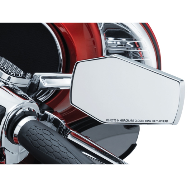 Rétroviseurs Hexagonaux Kuryakyn Chrome||Kuryakyn Hex Chrome Mirrors