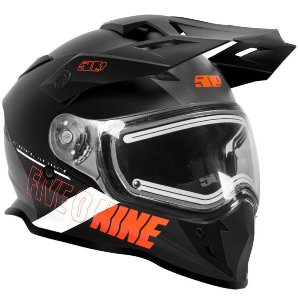 Casque Delta R3L orange de gauche