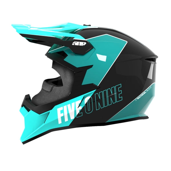 Casque de Snowcross Tactical 2.0 Turquoise de droite