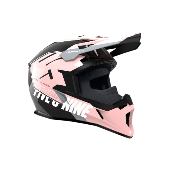 Casque de Snowcross Tactical 2.0 Rose incliné de gauche