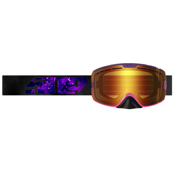 Lunettes de Motoneige Kingpin Mauve de face