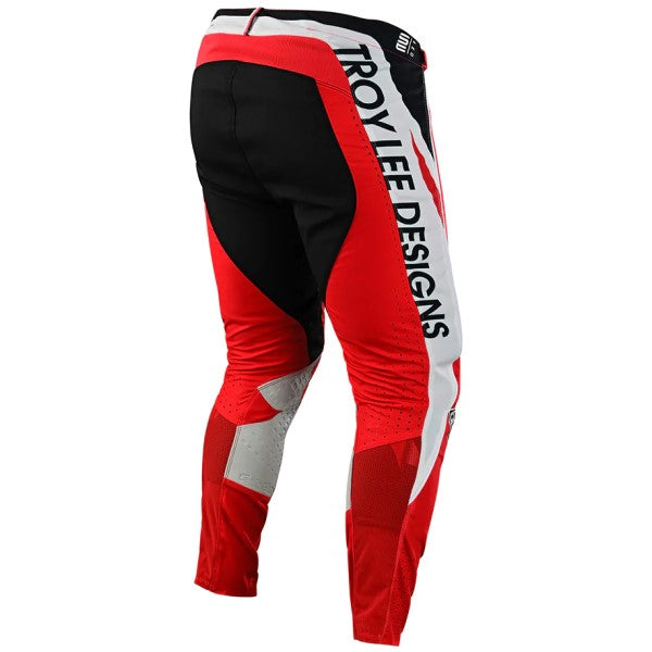 Pantalon de Motocross SE Pro Drop In Troy Lee Designs rouge, de dos