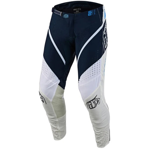 Pantalon de Motocross SE Pro Lanes Troy Lee Designs bleu, de face