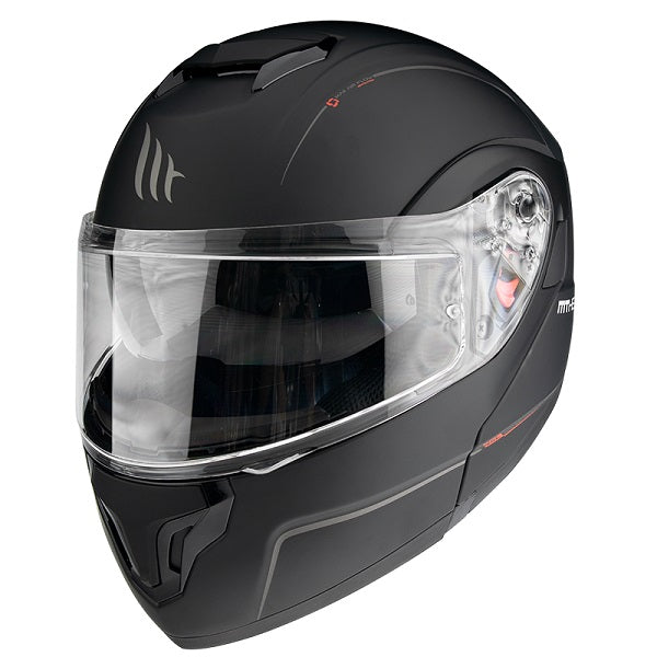 Atom SV Solid Modular Snowmobile Helmet with Dual Visor