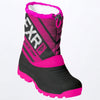 Bottes de Motoneige Octane Junior Rose/Noir incliné de face