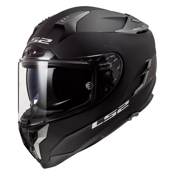 Casque Intégral de Moto Challenger GT Solid Noir Mat incliné de droite