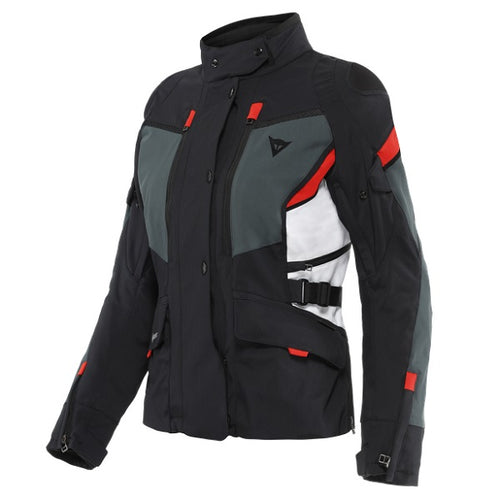 Manteau de Moto Carve Master 3 Gore-Tex Dainese Femme Noir/Blanc/Rouge