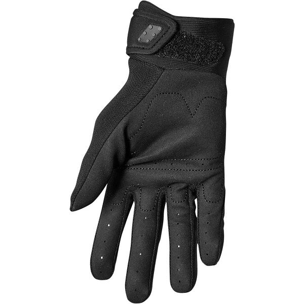 Gants de Motocross Spectrum Junior Noir de l'intérieur