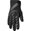 Gants de Motocross Spectrum Junior Noir de l'extérieur