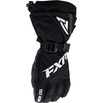 Gants de Motoneige Helix Race Junior Noir côté jointures