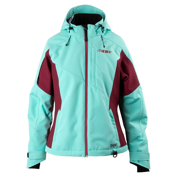 Manteau de Motoneige Isolé Range Femme 509 turquoise, de face