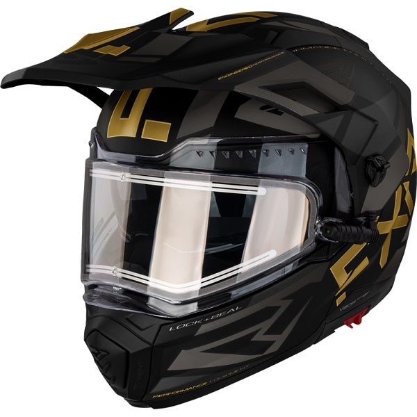 Casque Intégral de Motoneige Maverick X noir or