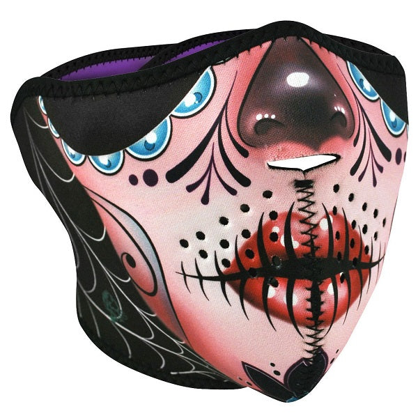 Demi Masque Facial Sugar Skull||Facial Sugar Skull Half Face Mask