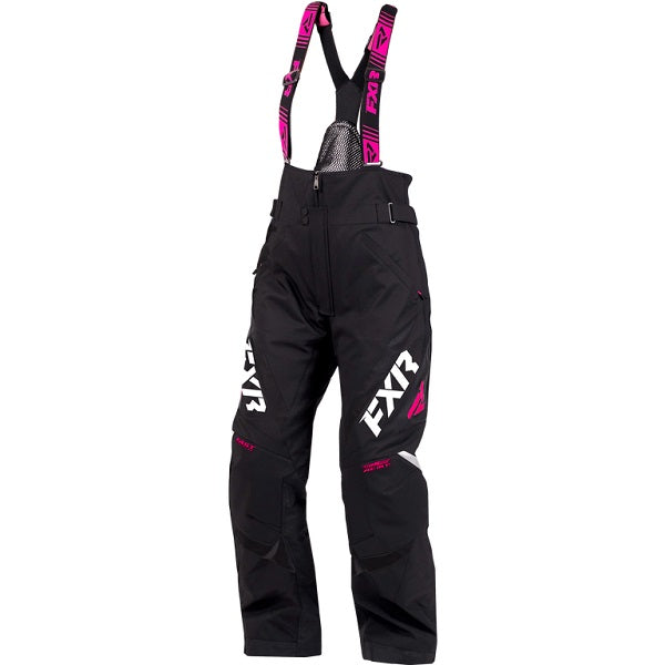 Pantalon de Motoneige Adrenaline noir fushia, de face