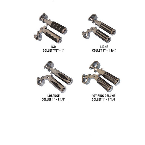 Repose-Pieds ITL pour Protège-Moteur||ITL Universal Footrests