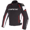 Manteau de Moto Racing 3 D-Dry Dainese Blanc/Rouge