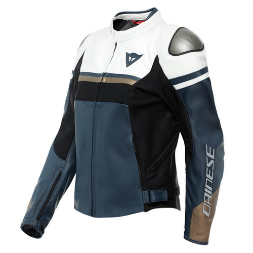 Manteau de Moto Dainese Rapida Femme Bleu/Blanc