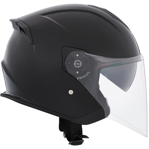 Casque Ouvert de Moto Razor RSV Solid Noir de gauche