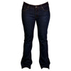 Jean de Moto Pekev Vintage Femme - Liquidation, bleu de face
