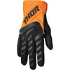 Gants de Motocross Spectrum Junior Orange/Noir de l'extérieur