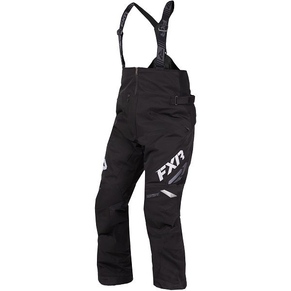 Pantalon de Motoneige Adrenaline noir blanc, de face