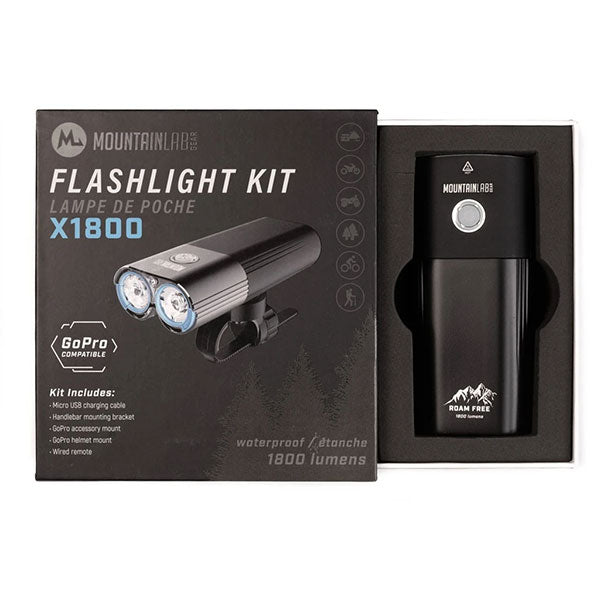 lampe de poche x1800 lumens||x1800 Lumen Flashlight Kit