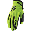 Gants de Motocross Sector vert noir, de face