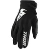 Gants de Motocross Sector noir blanc, de face