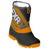 Bottes de Motoneige Octane Junior Orange/Noir incliné de face