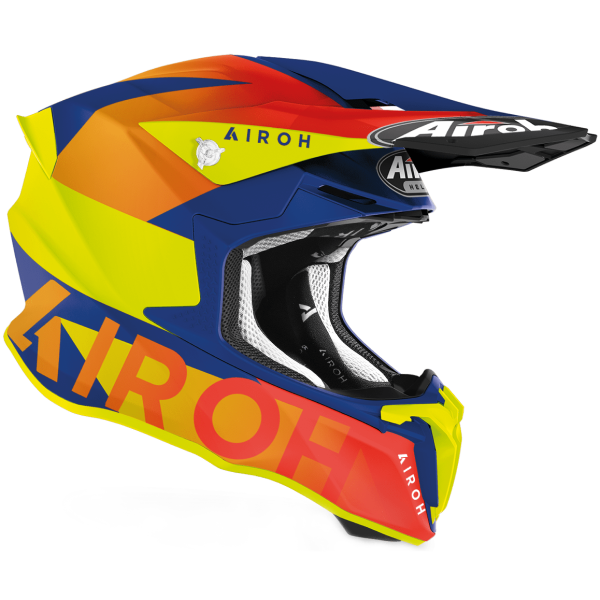 Casque Twist 2.0 bleu/jaune de droite