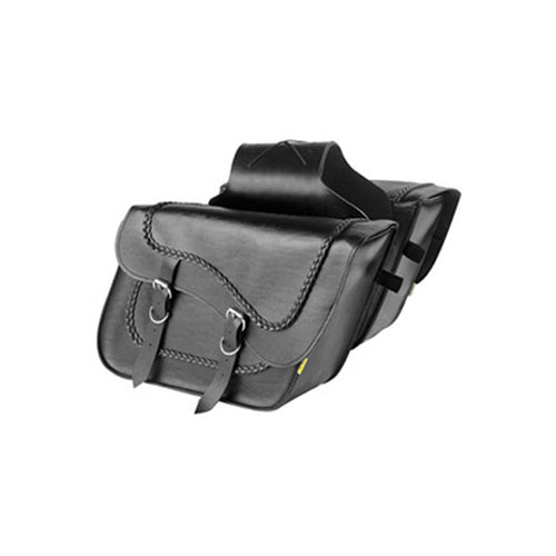 Braided Slant Saddlebags