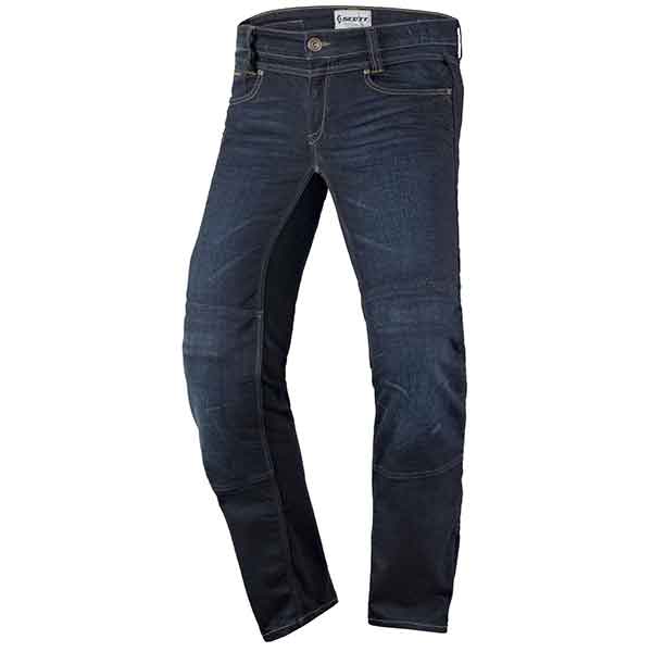 Pantalon Jeans en Denim extensible pour femme bleu