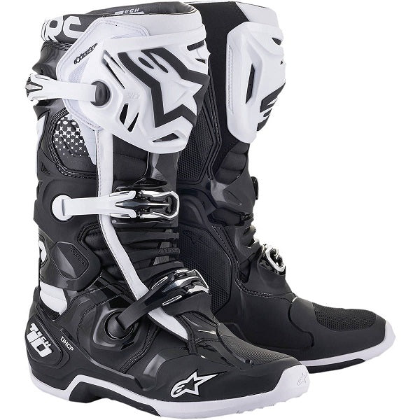 Bottes de moto ALPINESTARS Tech 10 - Rouge / Noir - Homme - EU 42